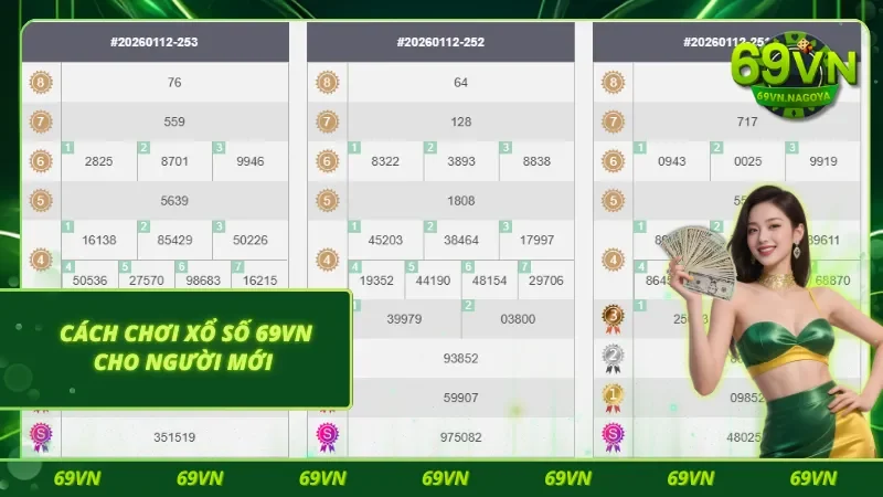 Hướng dẫn người chơi mới thao tác chốt số online